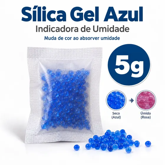 Sílica Gel Azul 5 g — 1 unidade